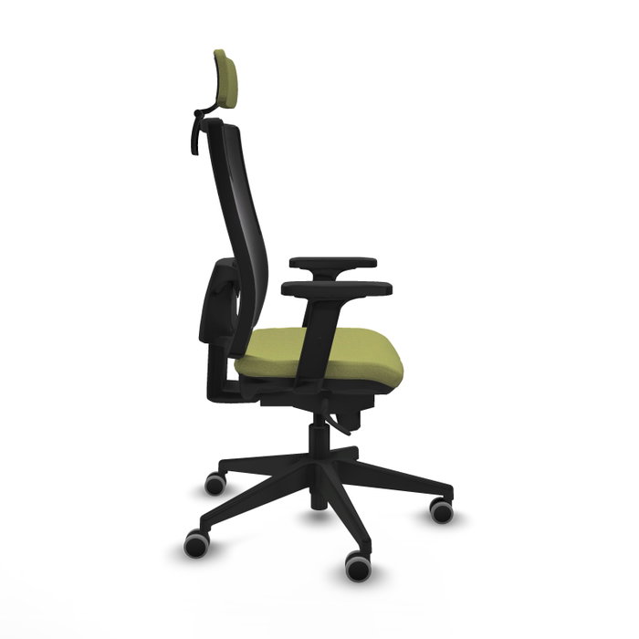 PIQUERAS Y CRESPO Silla de oficina Horna, mecanismo Sincro, Verde oliva y Negro PIQUERAS Y CRESPO Silla de oficina Horna, mecanismo Sincro, Verde oliva y Negro