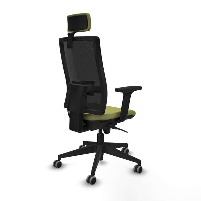 PIQUERAS Y CRESPO Silla de oficina Horna, mecanismo Sincro, Verde oliva y Negro PIQUERAS Y CRESPO Silla de oficina Horna, mecanismo Sincro, Verde oliva y Negro