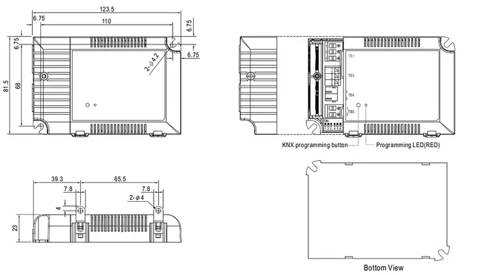 MEAN WELL LCM-40KN Alimentador KNX / LED 42W