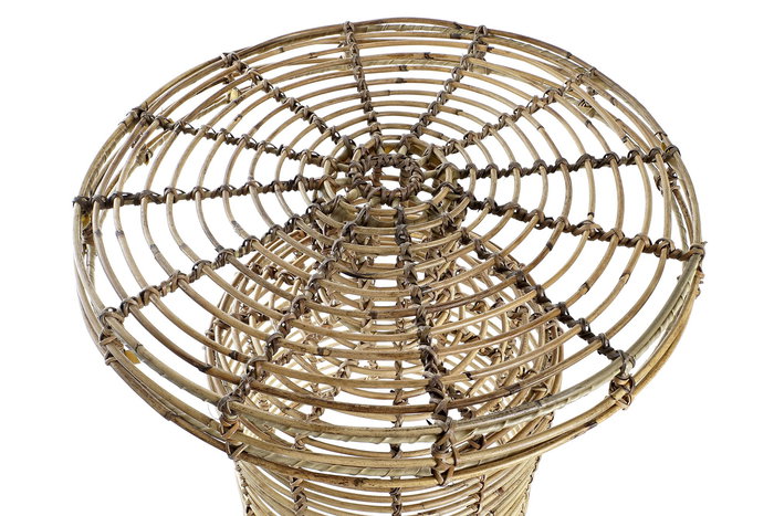 DKD Home Decor Mesita Auxiliar Balines Ratan Natural 48x48x45 cm