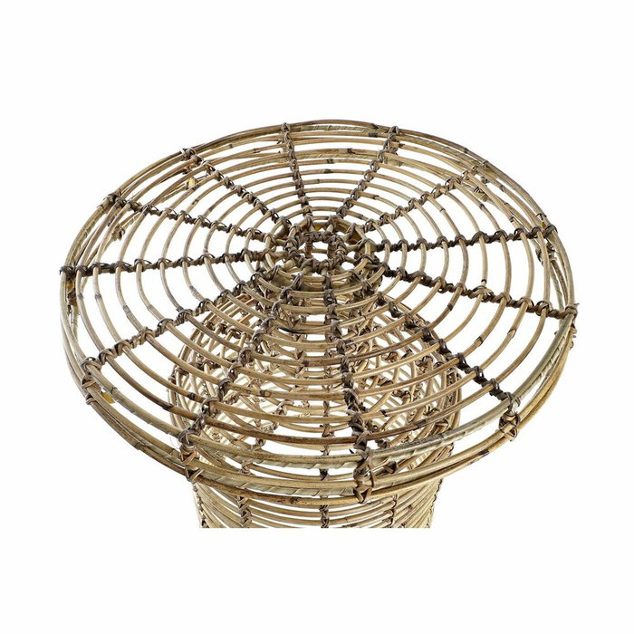 DKD Home Decor Mesita Auxiliar Balines Ratan Natural 48x48x45 cm