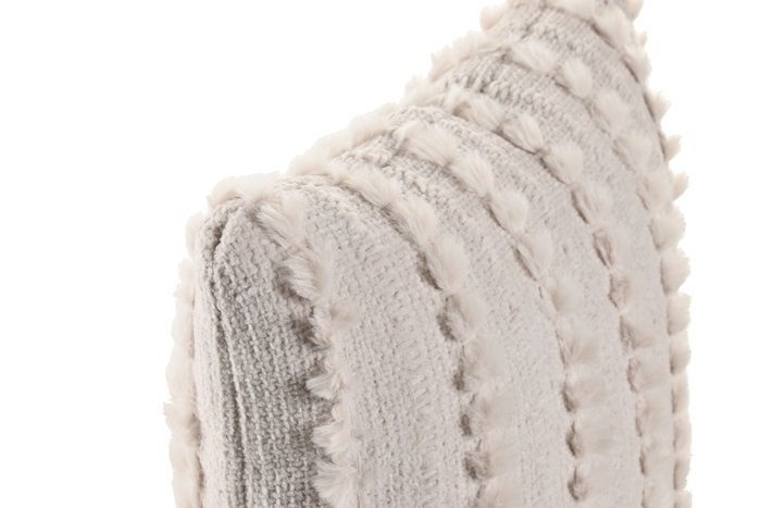 DKD Home Decor Cojín de Chenilla Beige 45x45 cm