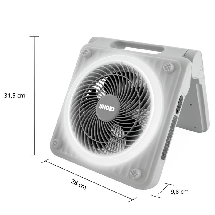 Unold 86517 Solar Fan Grey Camping Unold 86517 Solar Fan Grey Camping