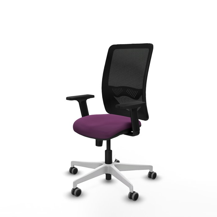 PIQUERAS Y CRESPO Silla de oficina Zulema con mecanismo Sincro, Morado y Negro PIQUERAS Y CRESPO Silla de oficina Zulema con mecanismo Sincro, Morado y Negro