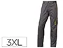 Deltaplus Pantalón de Trabajo Panostyle Cintura Ajustable 5 Bolsillos Gris Verde Talla 3XL Norma EN 14404 EN ISO 13688