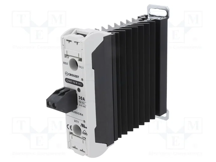 CROUZET GNR25DCRH Relé de semiconductor monofásico 30A 24-500VAC CROUZET GNR25DCRH Relé de semiconductor monofásico 30A 24-500VAC