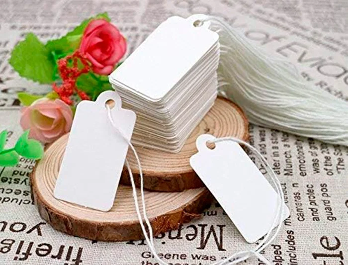 Q-connect Etiquetas Colgantes 28x43 mm Caja de 500 Unidades