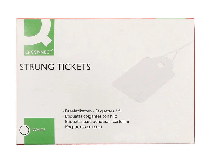 Q-connect Etiquetas Colgantes 28x43 mm Caja de 500 Unidades