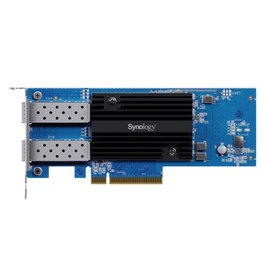 Synology Adaptador de Red E25 gr30 - F2 PCIe 3.0 x8 de Doble Puerto 25 Gbps / 10 Gbps para NAS RS/DS/FS/HD/SA/UC Series Compatibles con DSM 7.1.1+