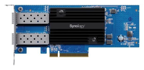 Synology E25G30-F2 Tarjeta de Red 2x 25GbE SFP28 PCIe 3.0 Synology E25G30-F2 Tarjeta de Red 2x 25GbE SFP28 PCIe 3.0