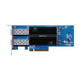 Synology E25G30-F2 Tarjeta de Red NAS 25GbE SFP28 PCIe 3.0 Doble Puerto, 3125 Mbit/s, Compatible con FS/HD/SA/UC/DS/RS Series