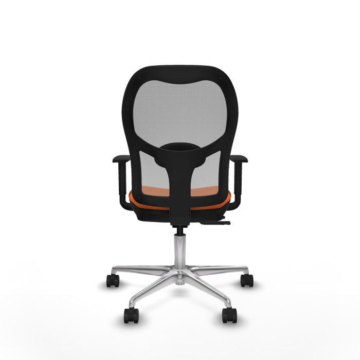 PIQUERAS Y CRESPO Silla de oficina Jorquera con mecanismo Sincro/Traslack Naranja y Gris