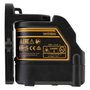 DeWALT Nivel Láser Cruz Verde DW088CG, 30 m Alcance, Haz Horizontal/Vertical, Funciona con 3 Baterías AA
