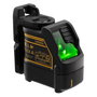 DeWALT Nivel Láser Cruz Verde DW088CG, 30 m Alcance, Haz Horizontal/Vertical, Funciona con 3 Baterías AA