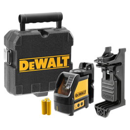 DeWALT Nivel Láser Cruz Verde DW088CG, 30 m Alcance, Haz Horizontal/Vertical, Funciona con 3 Baterías AA
