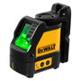 DeWALT Nivel Láser Cruz Verde DW088CG, 30 m Alcance, Haz Horizontal/Vertical, Funciona con 3 Baterías AA