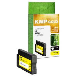KMP Cartucho de Tinta Amarillo, compatible con HP 3JA29AE/963 XL, para Impresoras HP