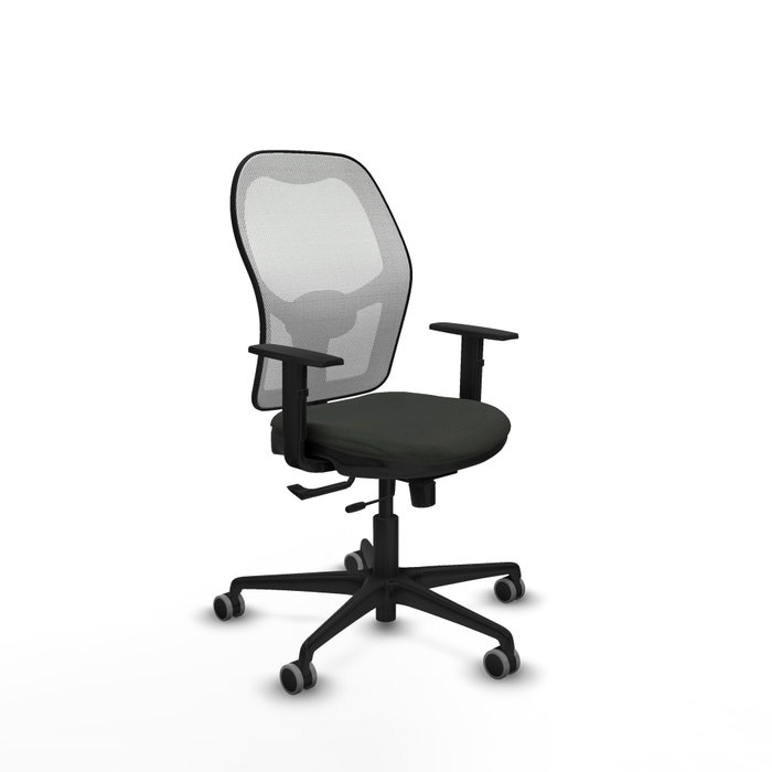 PIQUERAS Y CRESPO Silla de oficina Jorquera con mecanismo Sincro/Traslack, Negro y Blanco PIQUERAS Y CRESPO Silla de oficina Jorquera con mecanismo Sincro/Traslack, Negro y Blanco