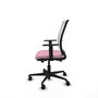 PIQUERAS Y CRESPO Silla de oficina Haches Rosa y Blanca