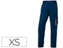 Deltaplus Pantalón de Trabajo Panostyle Cintura Ajustable 5 Bolsillos Azul Naranja Talla XS