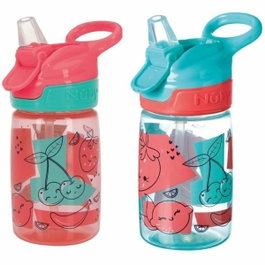 Nuby Incredible Gulp Botellas de agua (paquete de 2, 360 ml, fresas)