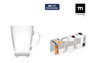 La Mediterranea Set de 3 Tazas de Café Naira de 90 cc con Plato