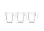 La Mediterranea Set de 3 Tazas de Café Naira de 90 cc con Plato