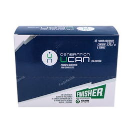FINISHER Generation Ucan Chocolate 6 Sobres con Superstarch® para 2 Horas de Energía y Recuperación Muscular con Proteínas y Vitamina C
