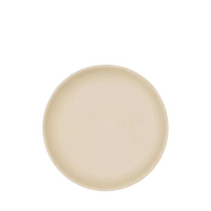 Summa IO Plato Hondo Coupe 24 cm - Vajilla de Gres, Color Crema, Diámetro 24 cm (Set de 6)