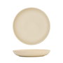 Summa IO Plato Hondo Coupe 24 cm - Vajilla de Gres, Color Crema, Diámetro 24 cm (Set de 6)