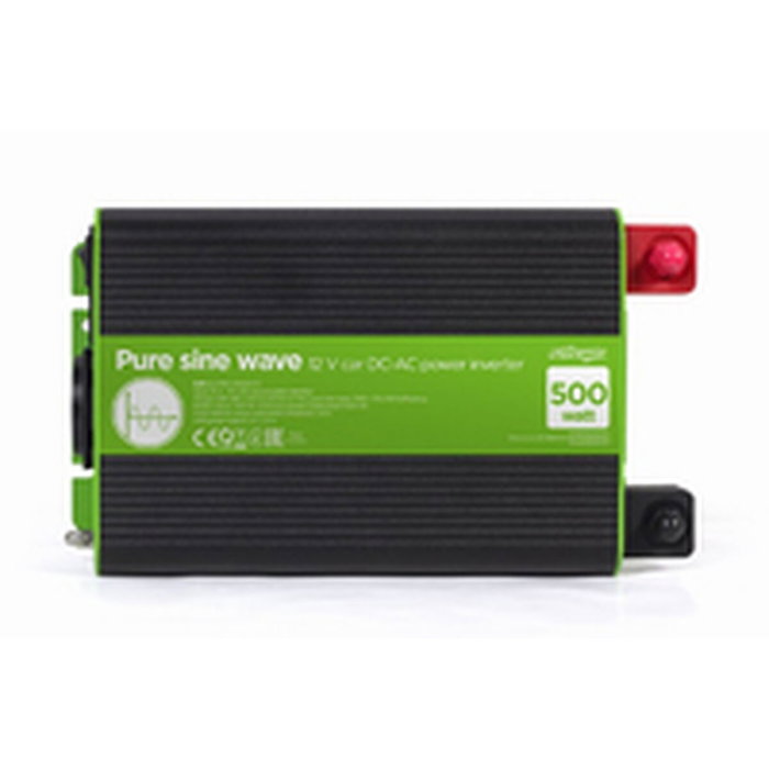 EnerGenie EG-PWC-PS500-01 Inversor de Corriente Auto 500 W Negro, Verde EnerGenie EG-PWC-PS500-01 Inversor de Corriente Auto 500 W Negro, Verde