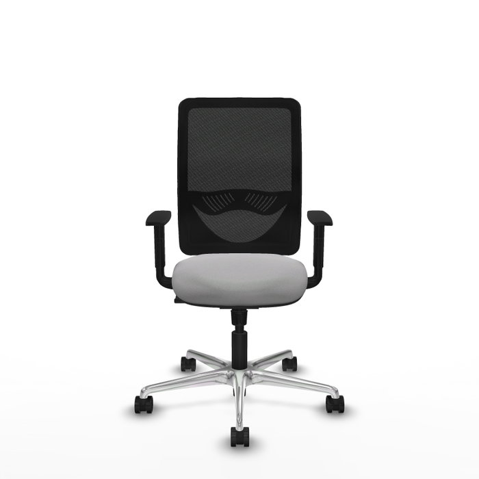 PIQUERAS Y CRESPO Silla de oficina Zulema Gris claro y Negro PIQUERAS Y CRESPO Silla de oficina Zulema Gris claro y Negro