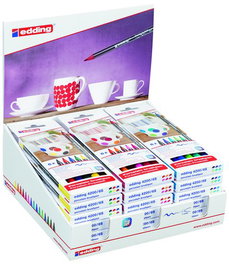 Rotul.Edding 4200 Porcelana. Col.Surtidos. Est. De 6 Expositor De 18