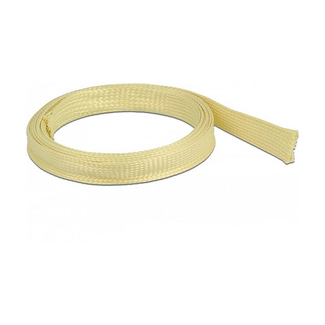 DeLOCK Funda trenzada de fibras de aramida 2 m x 15 mm Amarillo DeLOCK Funda trenzada de fibras de aramida 2 m x 15 mm Amarillo