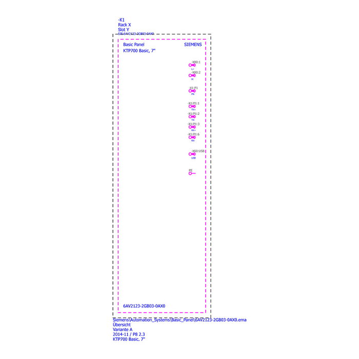 Siemens SIMATIC HMI KTP700 Basic Panel 7 pulg TFT Touch PROFINET 6AV2123-2GB03-0AX0 Siemens SIMATIC HMI KTP700 Basic Panel 7 pulg TFT Touch PROFINET 6AV2123-2GB03-0AX0