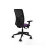 PIQUERAS Y CRESPO Silla de oficina Motilla con mecanismo Sincro/Traslack, Morado y Negro
