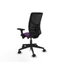 PIQUERAS Y CRESPO Silla de oficina Motilla con mecanismo Sincro/Traslack, Morado y Negro