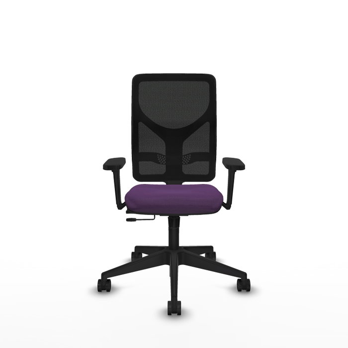 PIQUERAS Y CRESPO Silla de oficina Motilla con mecanismo Sincro/Traslack, Morado y Negro