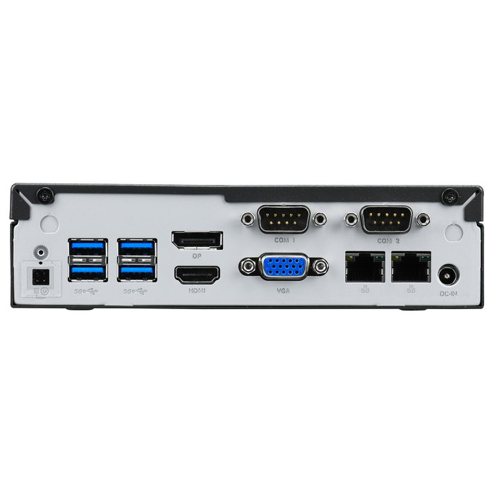 Shuttle Computer DL40N Barebone Slim Mini PC Intel N150 4-Core 3.6GHz DDR5 16GB Max WiFi NO 65W Windows 11 Compatible HDD SSD Negro