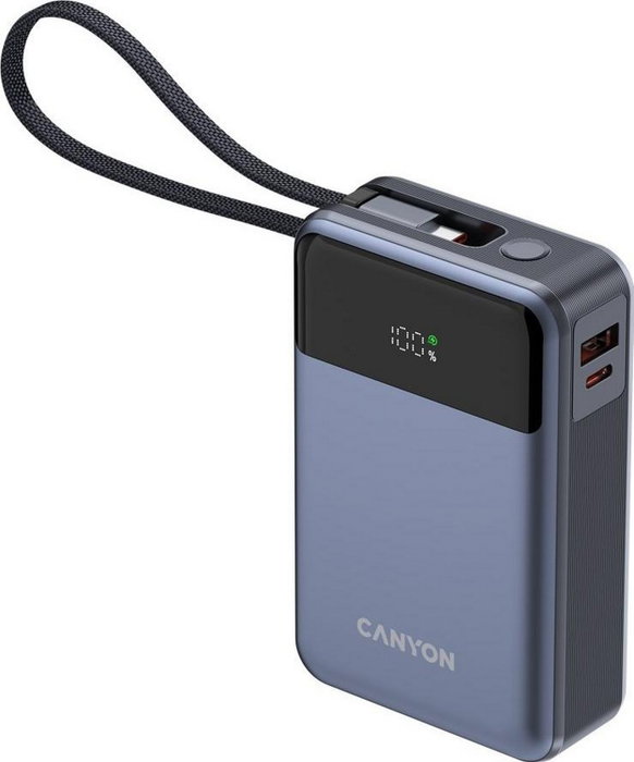 Canyon OnPower 600 Powerbank 20.000 mAh PD65W incl. Cable gris oscuro