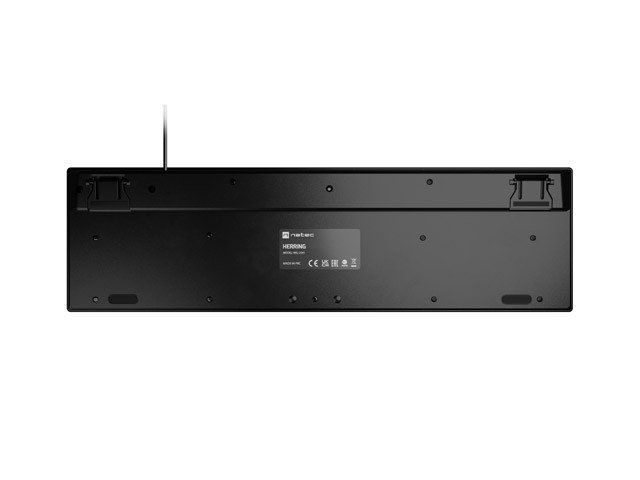 Natec Herring Teclado Guiado con Cable 12 Teclas Multimedia Negro