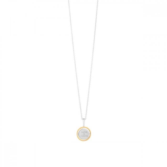 Secrecy Collar KARMA con Diamante y Baño de Oro de 18k Secrecy Collar KARMA con Diamante y Baño de Oro de 18k