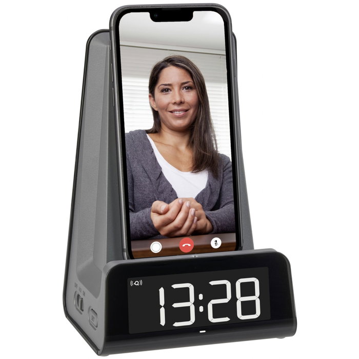 Tfa Reloj Despertador Digital ICON Charge con Estación de Carga Antracita Tfa Reloj Despertador Digital ICON Charge con Estación de Carga Antracita