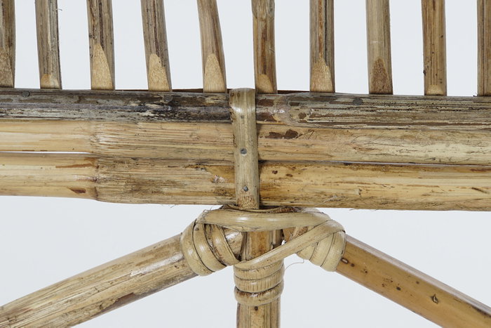 DKD Home Decor Cabecero Cama Balines Ratán Natural 3 x 172.5 x 137 cm