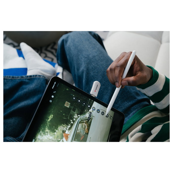 Verbatim Plectra White 128 GB USB-C Flash Drive 30229