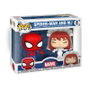Marvel Pack de 2 POP! Vinyl Figuras Superhero Couples- SM & MJ 9 cm