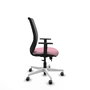 PIQUERAS Y CRESPO Silla de oficina Zulema con mecanismo Sincro/Traslack, Rosa y Gris