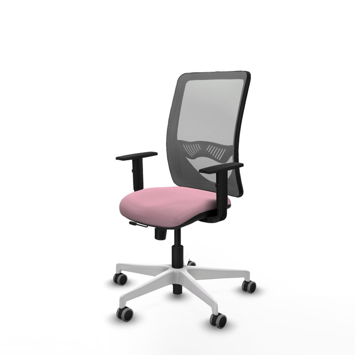 PIQUERAS Y CRESPO Silla de oficina Zulema con mecanismo Sincro/Traslack, Rosa y Gris PIQUERAS Y CRESPO Silla de oficina Zulema con mecanismo Sincro/Traslack, Rosa y Gris