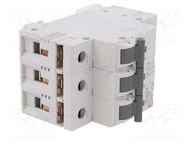ETI POLAM Interruptor magnetotérmico ETIMAT 6 3P C10 10A 6kA