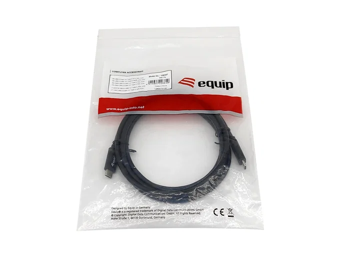 Equip Cable USB-C a USB-C 3.2 Gen 1 1m Negro Equip Cable USB-C a USB-C 3.2 Gen 1 1m Negro